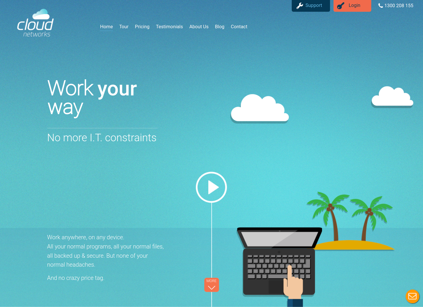 Cloud Networks — UX & copy for IT company