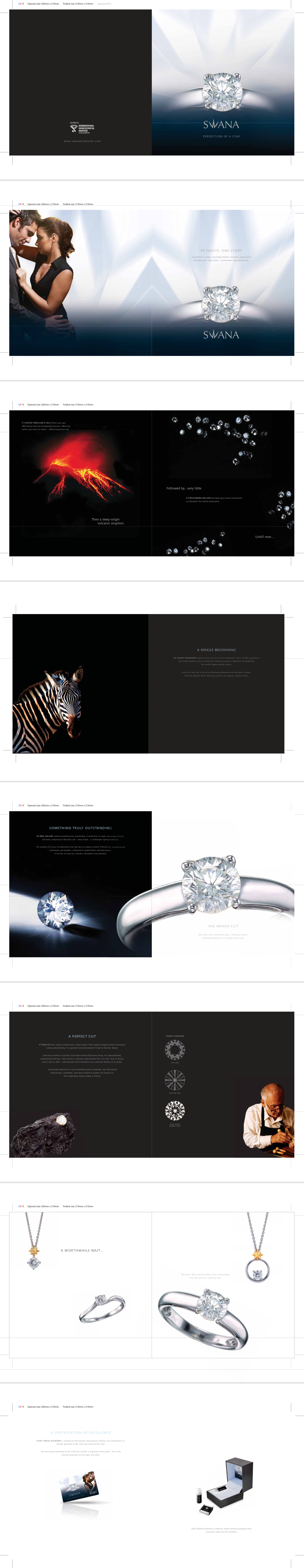 Swana Diamonds — Brochure copy for jewellery company
