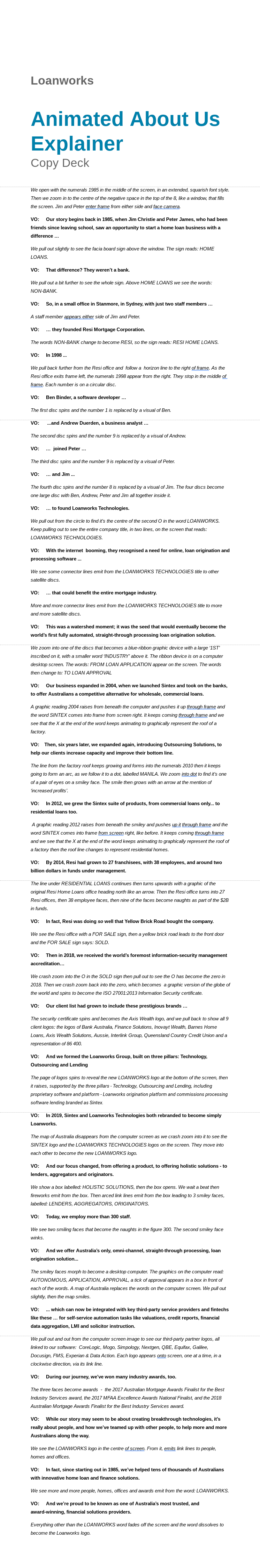 Sample — Loanworks