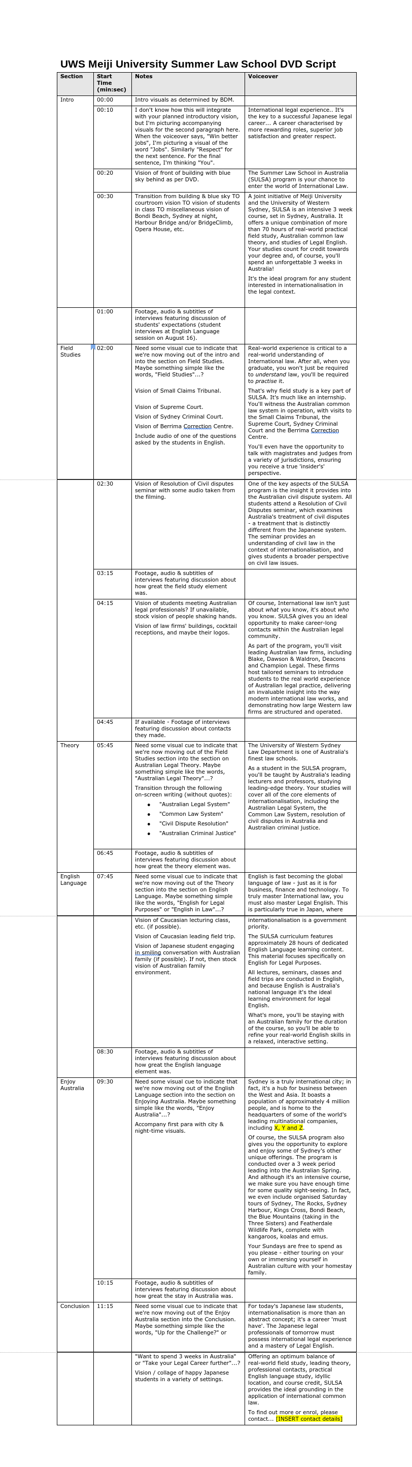 Sample — Western Sydney University